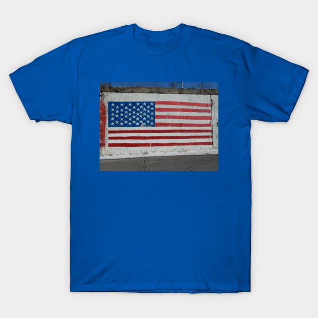 American flag graffiti T-Shirt by ThomasGallant